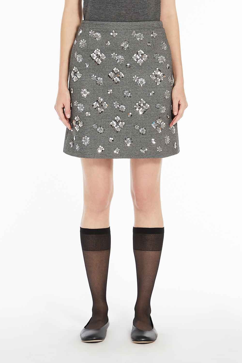 Falda de la marca Max Mara Gris